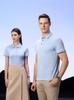 Camisa Polo de Algodón Hielo de 195g de Manga Corta Holgada con Cuello Solapa Casual de Negocios Cómoda Color Sólido Versátil Logo Estampado