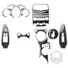 Adecuado para Nissan Z34 Nissan 370Z, faro delantero de fibra de carbono modificado, lámpara de faro, accesorios de decoración de pestañas y cejas.