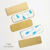 Fabricante Personalizado en Blanco Acero Inoxidable Cepillado Corrosión Letrero Grabado Metálico Muebles para el Hogar Puerta de Madera Gabinete Placa de Nombre