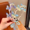 Diadema Infantil Pasador Mariposa Perla Imitación Niña Pequeña Princesa Súper Hada Diadema de Moño Accesorios para el Cabello de Niñas
