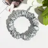 Elástico para Cabelo Máscara de Seda de Gelo Texturizada Simples de Alta Elasticidade Estilo Coreano Corda de Cabelo Color Sólida Elegante Acessório de Cabelo