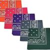 Mascarilla Bandana Bufanda para Mujer Primavera Otoño Verano Bufanda Cuadrada Roja Bufanda de Flor de Cachemira para Hombre Algodón Banda para el Cabello Logo Impreso Marca de Moda