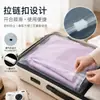 Bolsas com zíper de PE fosco para roupas em estoque, sacos de embalagem para roupas e meias, sacos transparentes auto-selantes, podem ser impressos