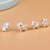 Plata de Ley 999 Colgante de Riqueza Inmediata Caballo de Madera Pequeño Colgante de Caballo Volador Pulsera de Caballo del Zodiaco Accesorios de Cuerda Roja Dropshipping