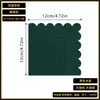 Servilletas de color liso teñidas con encaje del fabricante, servilletas coloridas de borde ondulado para cóctel, artículos para fiestas Amazon transfronterizos