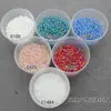 Hacer tú mismo ropa china flor brillo corona para el pelo borla material 2mm cuentas de arroz pequeñas accesorios con cuentas