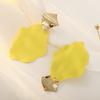 Pendientes de metal de joyería Jieyue, pendientes geométricos Joker de moda sencillos para damas, venta al por mayor