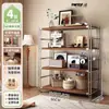Estante de Livros de Chão com Múltiplas Camadas para Armazenamento na Sala de Estar, Casa, Simples, de Ferro, Prateleira de Exibição, Armazenamento de Escritório, Estante de Livros