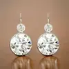 Nuevos Pendientes de Cristal Gota de Agua de Color Retro Europeo y Americano, Pendientes Brillantes y Versátiles para Mujer, Pendientes Populares de Lujo Ligero al Por Mayor