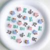 Venta al por mayor más vendido animal galleta queso cachorro gato uña joyería resina tridimensional ins dibujos animados accesorios para uñas