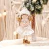 Adornos de Encaje de Ángel Navideño Colgantes para Árbol de Navidad Accesorios de Decoración para Árbol de Navidad Colgantes Pequeños Navidad