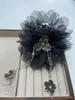 Ramas Doradas y Hojas de Jade Peonía Borla Pasador de Pelo Dulce Atmósfera de Foto Pinza para Sujetar el Cabello Accesorios para el Cabello Suaves y Sofisticados Tocado