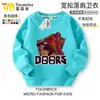 Sudadera con cuello redondo Escape from the Gate Figura de Roblox Unisex Ropa de forro polar para niños Primavera, Otoño e Invierno