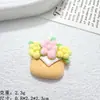 Mini Jardín de Conejos Diversión para Niños Hecho a Mano DIY Pegamento Crema Funda para Teléfono Adorno para la Cabeza Pasador para el Cabello Joyería Accesorios de Resina Venta al por Mayor