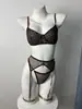 Oferta Especial Lencería de Encaje Sexy Atractiva Europea y Americana Body Ajustado Estilo Francés Push-Up para Busto Pequeño Moldeador Micro Lencería Erótica