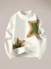 Suéter de Diseño Juvenil de Nicho para Hombre, Tejido Cálido Casual para Otoño e Invierno, Chaqueta Suéter de Punto Básico de Marca de Moda para Pareja