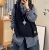 Nuevo chaleco de punto con cuello en V para mujer, chaleco exterior artístico casual de corte holgado estilo coreano
