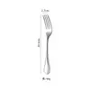 Vajilla de Acero Inoxidable Forjado 304 de Alta Gama para Hotel: Cuchillo para Bistec, Tenedor, Cuchara, Cuchillo para Mantequilla, Cucharita de Café, Tenedor de Fruta, Cuchara Pública