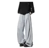 Pantalones Deportivos Holgados Casuales de Pierna Recta para Hombre, Estilo Relajado Perezoso Americano 2026, Marca Nueva de Moda, Ropa para Hombre