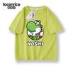 Nueva Camiseta de Manga Corta Periférica de Super Mary Mario Louis Brothers para Hombre y Mujer, Ropa Infantil para Estudiantes de Media Manga