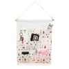 Estilo Nórdico Hogar Bolsa de Almacenamiento de Tela Almacenamiento de Pared Trasera para Puerta Bolsa Colgante para Acabado de Artículos Diversos con Control Remoto 0625
