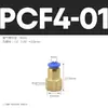 Conector Rápido com Rosca Interna PCF para Mangueira de Ar Pneumática Conector Reto PCF4-M5/6-01/8-02/10-03/12-04