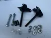Kart Pequeño de Cuatro Ruedas con Perfil de Aluminio Buggy de Playa Partes Kingpin Eje Eje de Dirección Delantero Diámetro 12mm/10mm