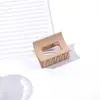 Grampo de Cabelo Quadrado Médio Oco 4CM Feminino para Rabo de Cavalo Alto Meio Preso Grampo Marrom Leiteiro Presilha de Tubarão Grampo Transfronteiriço Acessórios de Cabelo