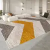 Alfombrilla de sofá de color crema antideslizante de alta gama de lujo para mirador de sala de estar, alfombra lavable para mesita de noche/mesa de café de dormitorio