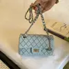 2026 Nuevo Modelo Bolso Tote Acolchado con Cadena Estilo Chanel, Bolso Cruzado de Hombro Único de Moda y Lujoso, Bolso Cuadrado Pequeño de Mano para Mujer