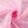 Estoque de fábrica liquidação tecido de lantejoulas bagunçado flor minhoca 3mm criptografia lantejoula traje de casamento tecido para toalha de mesa