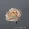 Flor de Rosa Artificial de Tallo de Hierro de Cabeza Única Materiales de Decoración de Bodas Tienda de Centro Comercial al por Mayor Pared de Flores para Paisajismo Flores Artificiales