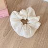 Dulce Liga para el Cabello Scrunchie para Mujeres, Satén de Alta Gama Estilo Coreano Versátil Cuerda para el Cabello, Suave Encaje Lunares Accesorio para el Cabello, Pañuelo Cuadrado para la Cabeza