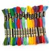Linha de Bordar Simples 8m 482 Cores Linha de Poliéster Algodão Linha de Bordar DIY Acessórios Feitos à Mão Linha de Bordar para Palmilha Linha de Ponto Cruz