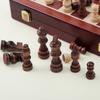 Pieza de ajedrez de madera 1/2/2.5/3 pulgadas madera maciza terciopelo pieza de ajedrez mesa de ajedrez juego juguete ajedrez