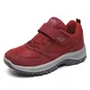 Zapatos Nuevos de Caminar de Otoño para Mujeres de Mediana Edad y Madres Mayores con Velcro, Zapatos de Senderismo Convenientes, Zapatos Individuales Versátiles de Color Sólido, Dropshipping