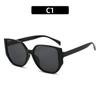 2024 Nuevas gafas de sol de protección solar de moda con caja simple para hombres y mujeres, gafas de sol retro personalizadas, populares en Internet, mismo estilo