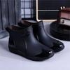 [Envio Direto] Galochas de Cano Curto para Homens, Sapatos de Trabalho de Borracha da Moda, Calçados de Pesca Antiderrapantes para Uso Externo de Cozinha, Galochas, Sapatos de Água Atacado