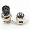 Soquete de Aviação Gx16 2/3/4/5/6/7/8/9/10 Soquete Plugue Diamantado Conector M16