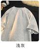 Comércio Exterior Popular Verão Camiseta Masculina de Manga Curta Plus Size Tendência Casal Gordo Solta e Versátil Camiseta 230g