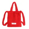 Bolso Tote Suave de Terciopelo Coreano Moda Nueva Otoño e Invierno 2025 Bolso de Hombro Cruzado Versátil Retro para Viajes de Trabajo