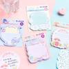 Bloc de notas lindo de Sanrio Kulomi Perro Corazón de niña Extraterrestre Notas adhesivas Notas N veces Pegatinas