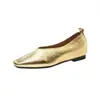 Novos Sapatos Mary Jane Doudou Fairy Estilo Noturno Couro Francês Feminino Tamanho Grande Prata Primavera e Verão 2025