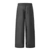 Ropa de Hombre Beijie Verano Nuevo 280g Corte Tridimensional Pantalones de Traje Plisados para Hombre 2 Colores Rectos Casuales