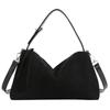 Bolsa 2024 Outono e Inverno Nova Bolsa de Ombro de Couro Genuíno Fosco Bolsa de Mão Simples da Moda Feminina Bolsa de Ombro de Grande Capacidade