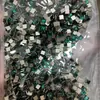 Tamaño pequeño Mini verde oscuro Diamante de Vidrio Plano Forma Especial Diamante Cristal de Esmeralda Mono Pequeño Mismo Material para Uñas Artísticas DIY