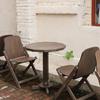 Mesas y Sillas de Bar Antiguas Casuales Retro Americano Madera Maciza Plegable Mesa de Café Simple Mesa y Sillas de Comedor para B&B Tienda de Té de Leche