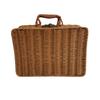 Produtos Quentes Transfronteiriços Personalizados PP Imitação de Rattan Trançado Portátil Caixa de Armazenamento Caixa Trançada Caixa de Rattan Armazenamento Doméstico Caixa de Armazenamento
