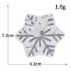 Floco de Neve Prateado Lantejoulas Exquisitas Bordado Comércio Exterior Natal Bordado Computadorizado Tecido Bordado Patch Sapato Bolsas Roupa Patch Decorativo