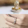 Sello de Dios Trono Carta de Amor Anillo Nomeolvides Color Esmalte Anillo Giratorio Anillo Vintage Joyería para Pareja